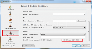Make your VLC player connecting RTSP streams default with RTP over TCP mode